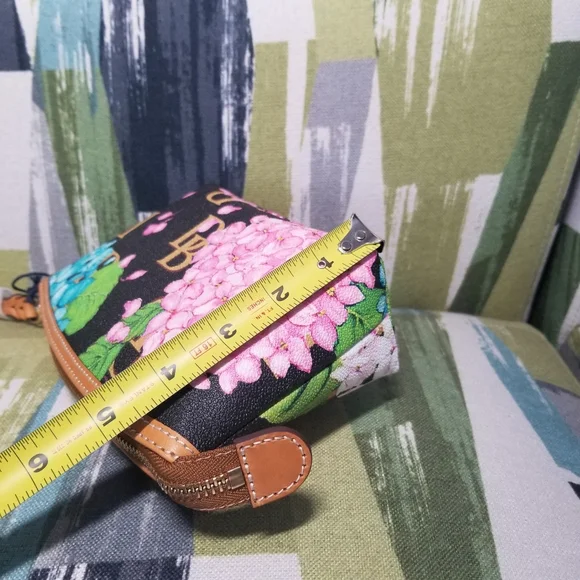 Dooney & Bourke Hydrangea Monogram Cosmetic Pouch Multipurpose Clutch LAST ONE